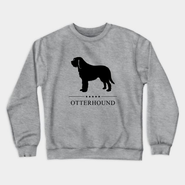 Otterhound Black Silhouette Crewneck Sweatshirt by millersye